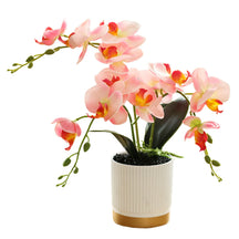 Orquídea Borboleta Flores Artificiais, Orquídea Bonsai, Phalaenopsis Flower Pot, Plantas Falsas, Arranjos De Decoração De Casamento Em Casa, 1Pc