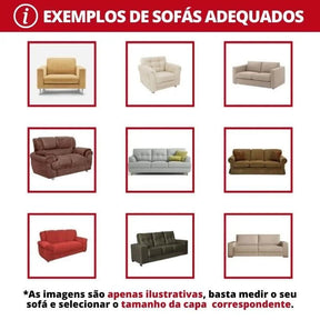 Capa para Sofá Premium Jacquard Creme